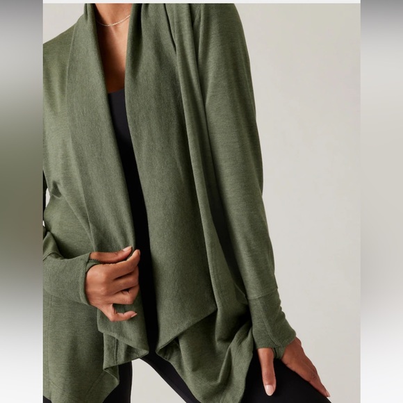 Athleta Tops - Athleta Pranayama Restore Wrap | Deep Fern Heather | Woman’s Medium | Brand NWT